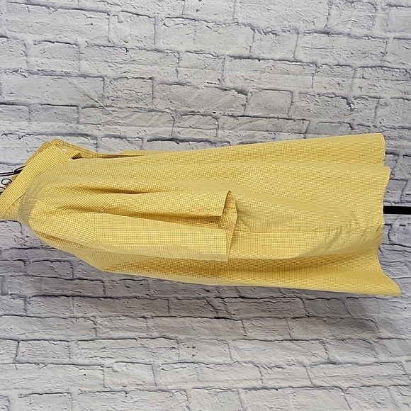 VAN HEUSEN Black and Yellow Plaid Casual Shirt‎ XL 17/17.5 - Picture 4 of 7